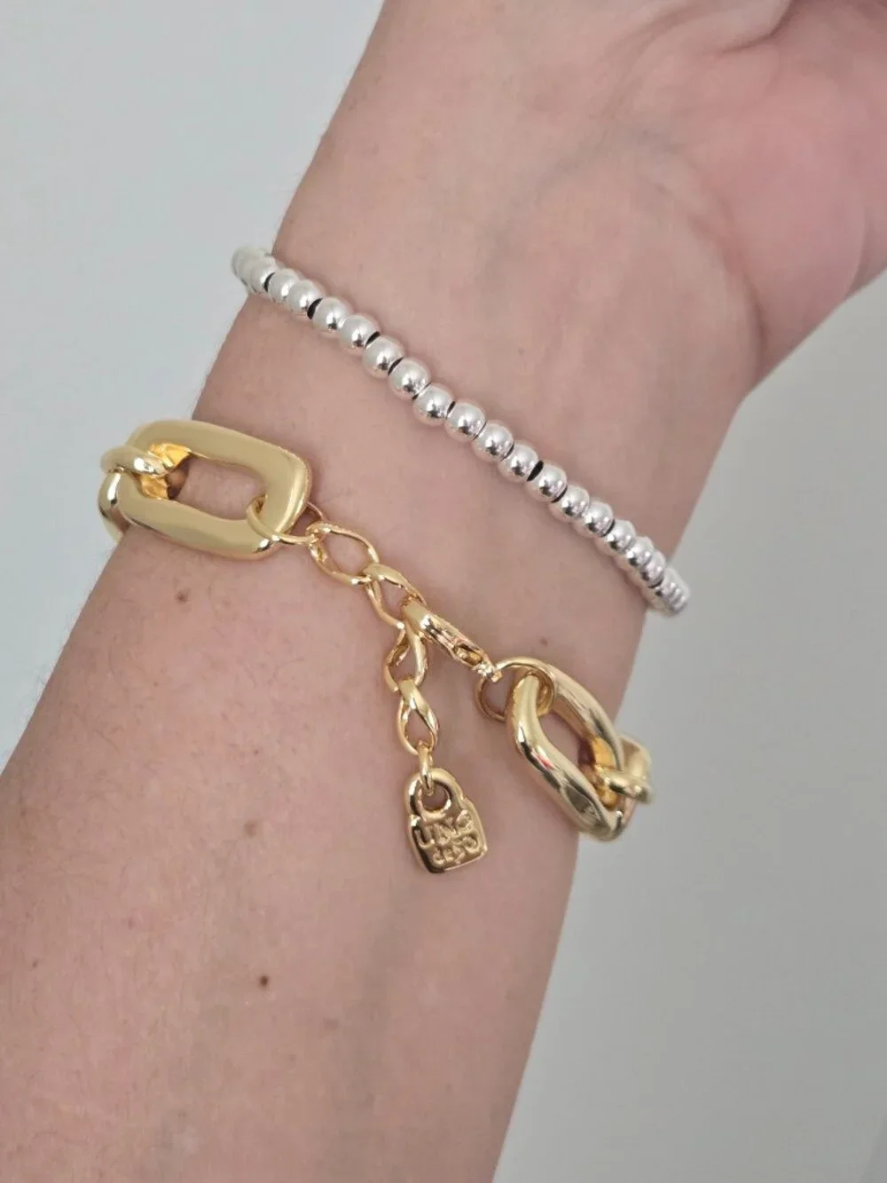 Uno de 50 Bracelet • LIBERTY • Silver/Gold plated • Size M • New model 2026